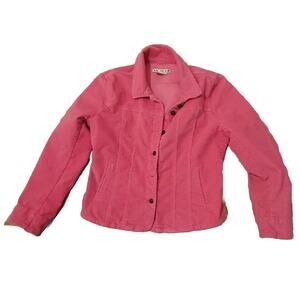 Vintage A.M.I. Corduroy Trucker Jacket Hot Pink Spandex MEDIUM